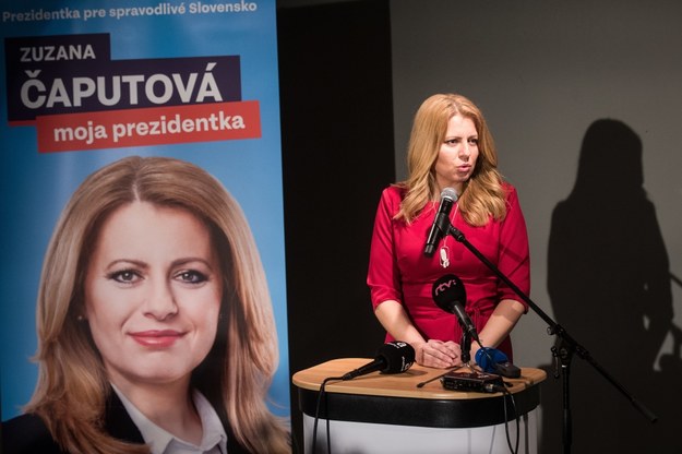 Zuzana Czaputova wygrała pierwszą turę wyborów prezydenckich na Słowacji /JAKUB GAVLAK /PAP/EPA