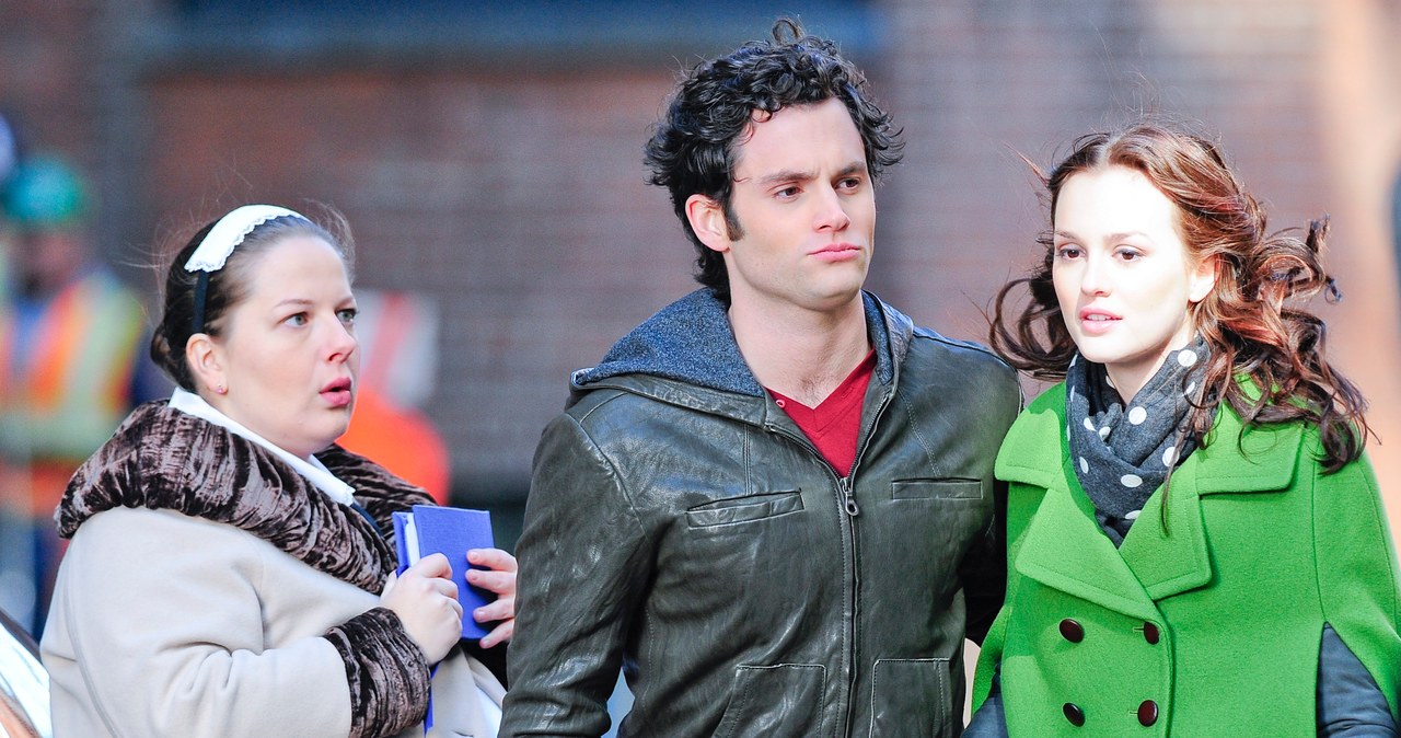 Zuzanna Szadkowski, Penn Badgley i Leighton Meester /Ray Tamarra /Getty Images