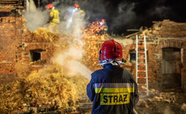 Zwęglone zwłoki kobiety na terenie gospodarstwa rolnego