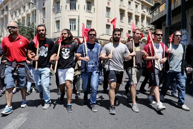 Związki zawodowe zapowiadają protesty w centrum Aten /PANTELIS SAITAS /PAP/EPA