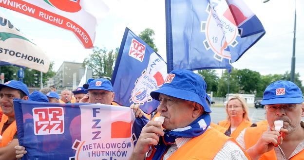 Związkowcy będą bronić Huty Częstochowa. Fot. Jan Bielecki /Agencja SE/East News