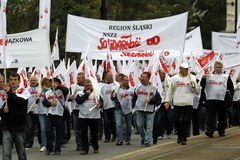 Związkowcy z Forum Związków Zawodowych