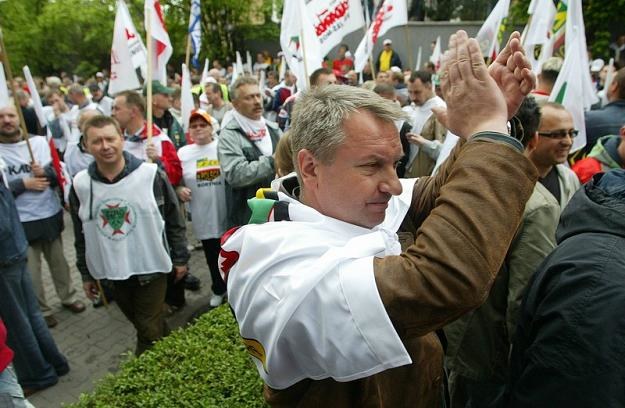 Związkowcy z JSW długo protestowali przeciw prywatyuzacji. Fot. PIOTR GAJEK /Agencja SE/East News