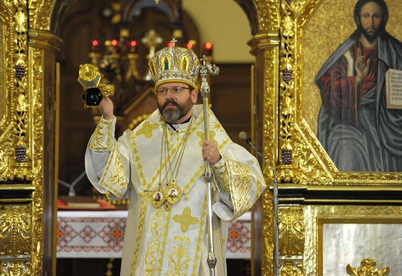 Zwierzchnik Ukraińskiego Kościoła Greckokatolickiego abp Światosław Szewczuk /Łukasz Solski /East News