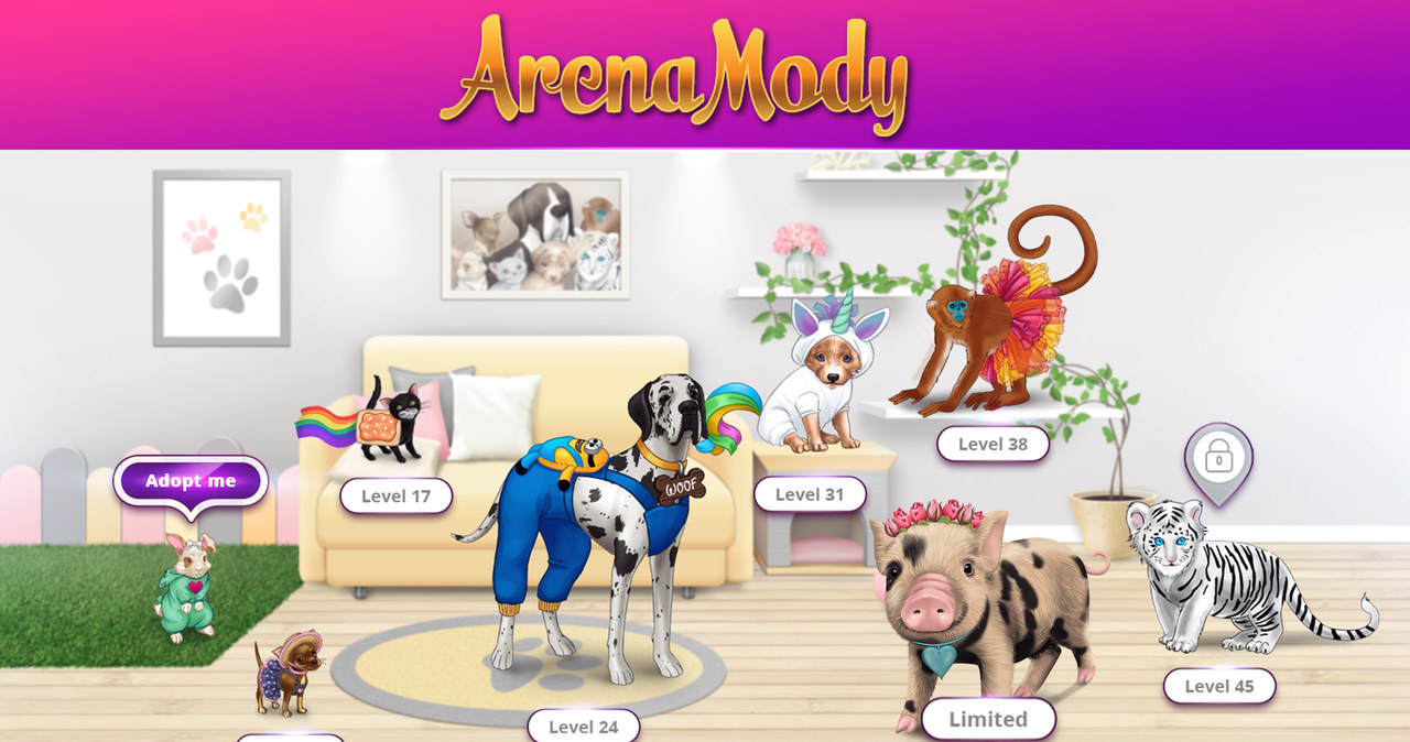 Zwierzęta gry Click.pl Arena Mody /Click.pl