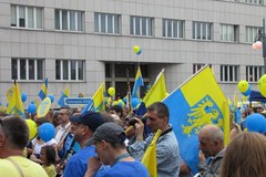 Zwolennicy autonomii Śląska przeszli ulicami Katowic