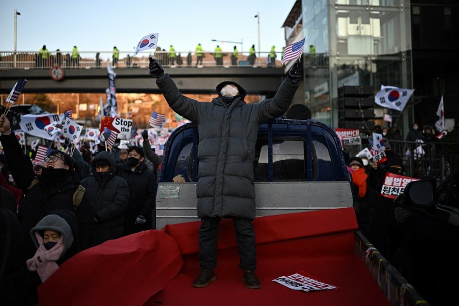 Zwolennicy Jun Suk Jeola /PHILIP FONG/AFP/East News /East News