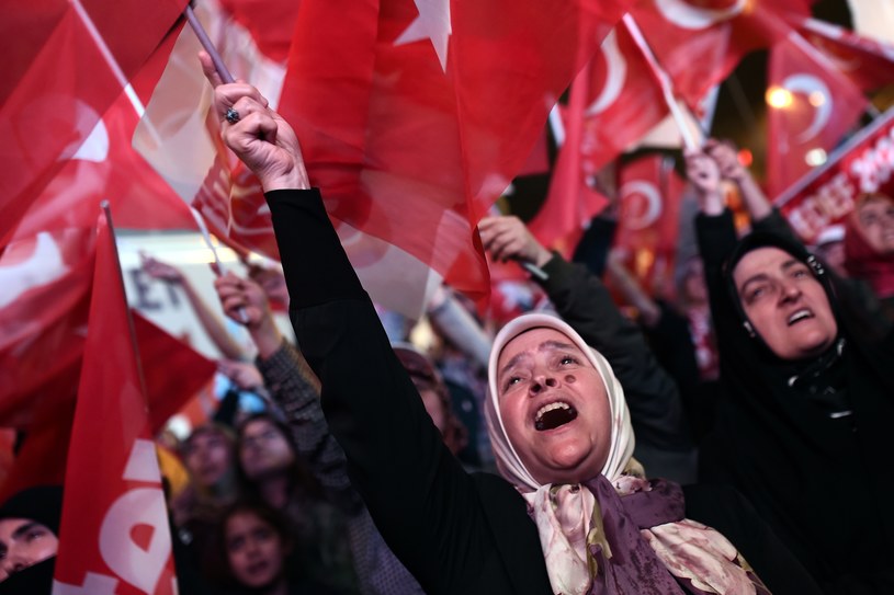 Zwolennicy prezydenta Erdogana; zdj. ilustracyjne /AFP