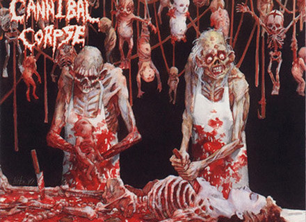 Zwycięska okładka płyty "Butchered At Birth" Cannibal Corpse /