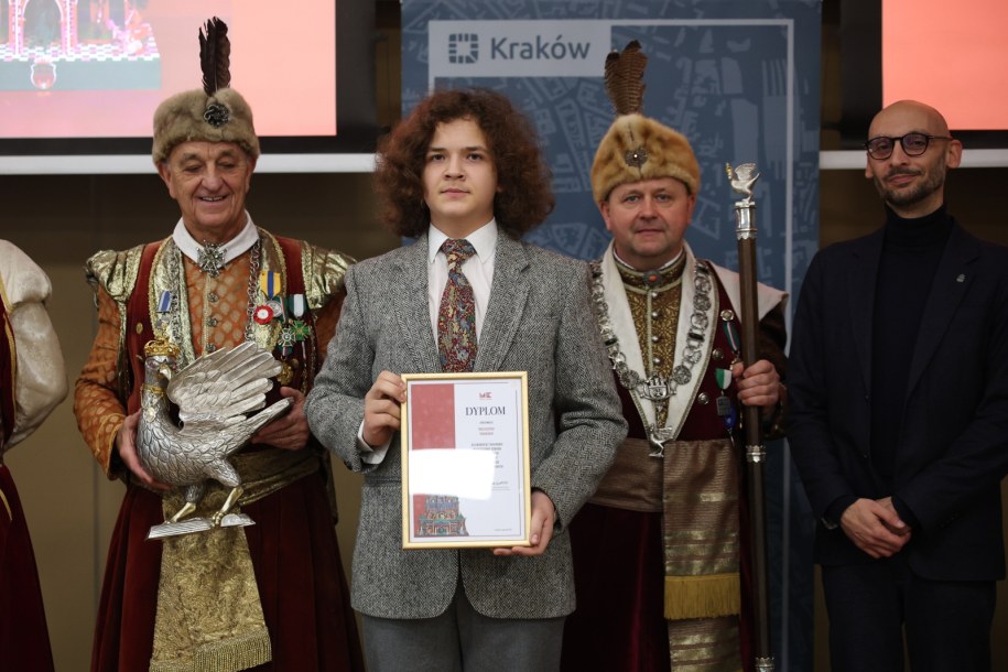 Zwycięzca w kategorii "szopki młodzieżowe" w przedziale wiekowym 15-17 lat Krzysztof Haberko /	Łukasz Gągulski /PAP