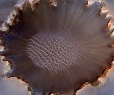 Życie ukryte w kraterach Marsa