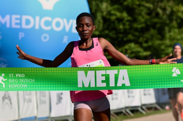 Zyciężczyni Glorious Jepkirui dystans ponad 13 kilometrów pokonała w czasie 45:01. /Zarząd Infrastruktury Sportowej w Krakowie /Materiały prasowe