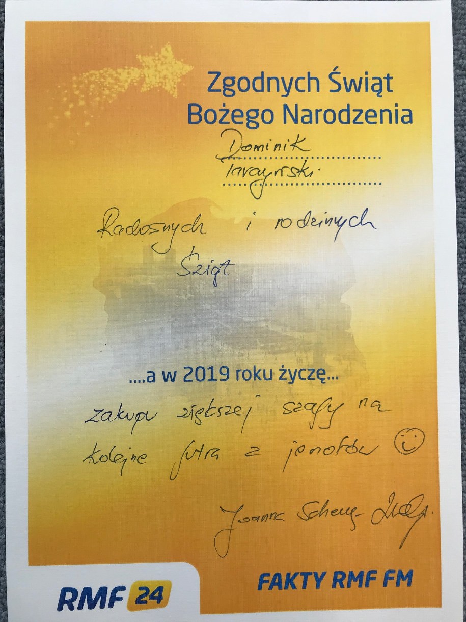 Życzenia Joanny Scheuring-Wielgus dla Tomasza Siemoniaka /RMF FM