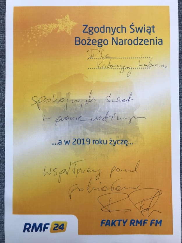 Życzenia Ryszarda Petru dla Katarzyny Lubnauer /RMF FM