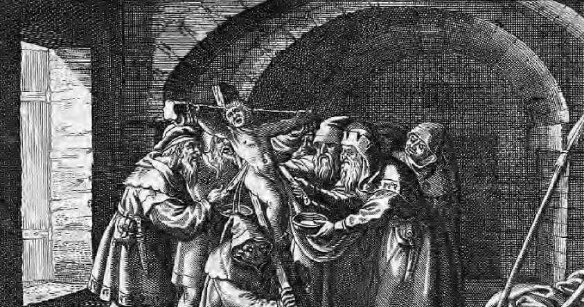 Żydzi mieli kpić z męki Jezusa naśladując podczas mordów jego śmierć na krzyżu /Domena publiczna /INTERIA.PL/materiały prasowe