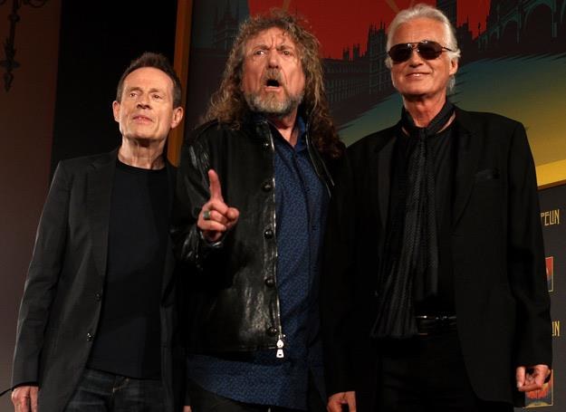 Żyjący muzycy Led Zeppelin: John Paul Jones, Robert Plant i Jimmy Page - fot. Danny Martindale /Getty Images