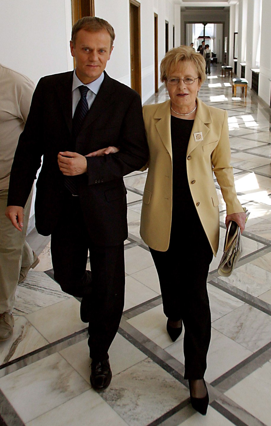 Zyta Gilowska i Donald Tusk (zdjęcie archiwalne z 2004 r.) /Tomasz Gzell /PAP