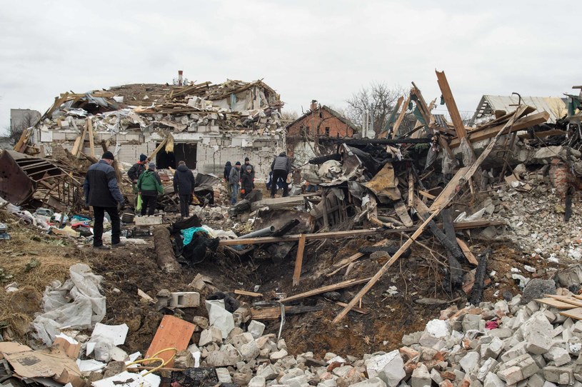Żytomierz po ataku wojsk rosyjskich. Zdjęcie z 4 marca 2022 r. /Agencja FORUM